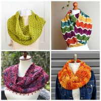 18 Cozy Crochet Infinity Scarf Patterns Perfect for Beginners - If you’re thinking of an easy project to do this fall, look no further than these crochet infinity scarf patterns. #crochetscarf #crochetinfinityscarfpatterns #crochetpatterns