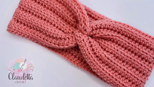 Crochet X-Twist Headband - Looks Like Knitted
