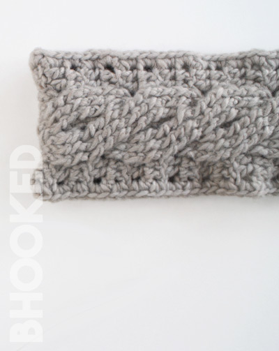 First-Time Cable Crochet Headband
