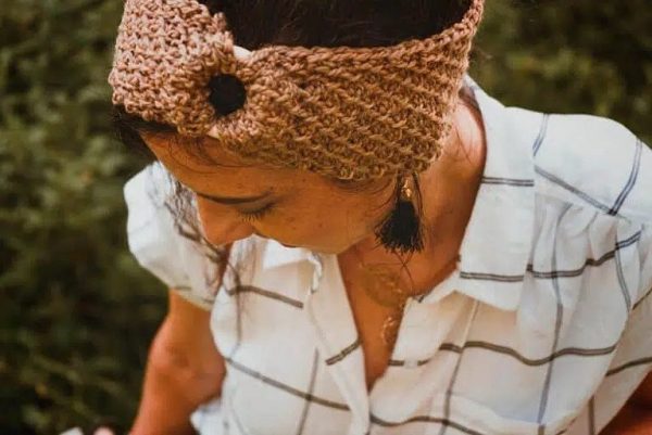 Tunisian Crochet Honeycomb Stitch Headband 