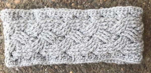 Braided Cable Ear Warmer Crochet Headband