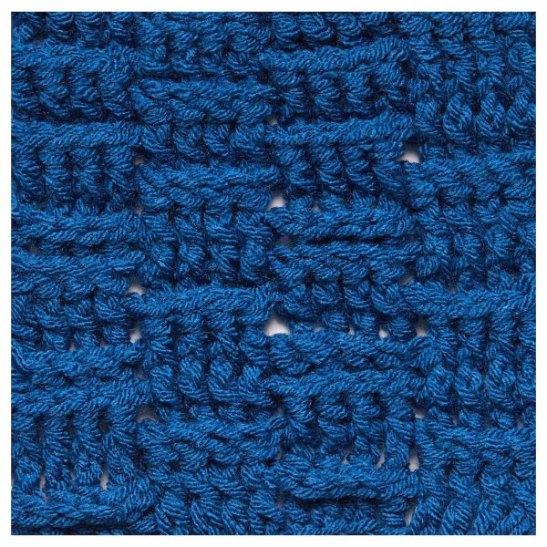 Crochet Basketweave Stitch swatch