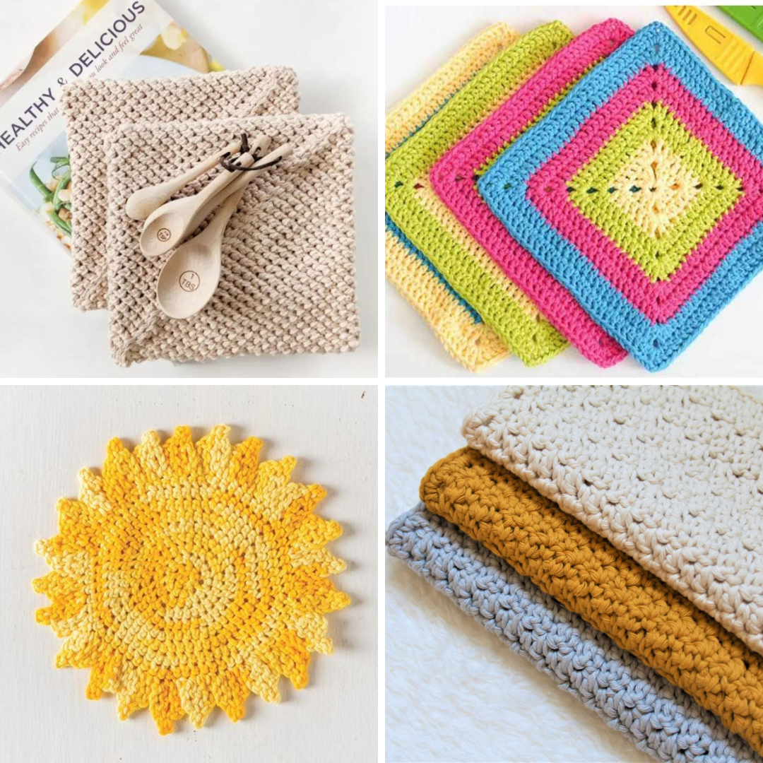 Crochet Dishcloths - Featured Image Square