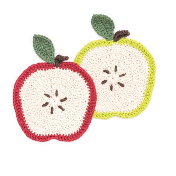 Apple a Day Crochet Dishcloths

