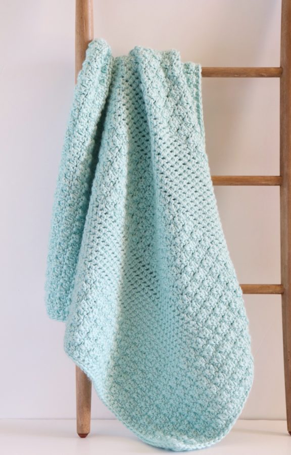 Bernat Textured Crochet Baby Blanket 