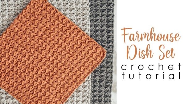 Farmhouse Crochet Dishcloth Set
