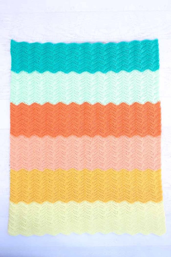 Gender Neutral Crochet Baby Blanket 