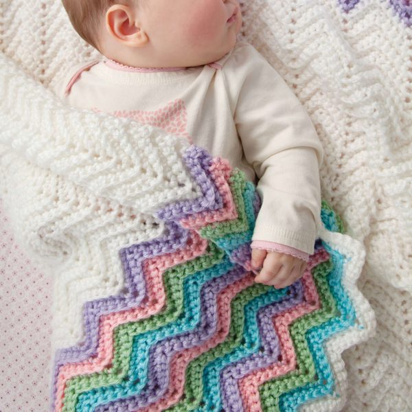 Rickrack Rainbow Baby Blanket 