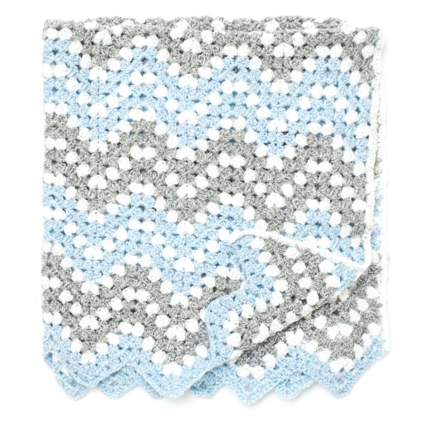 Bernat Ripple Waves Crochet Baby Blanket 