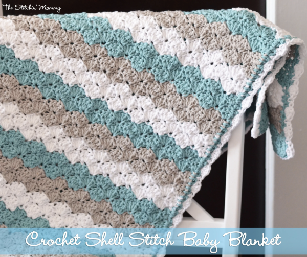 Crochet Shell Stitch Baby Blanket 