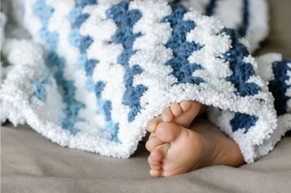 Tributary Beginner Crochet Baby Blanket 