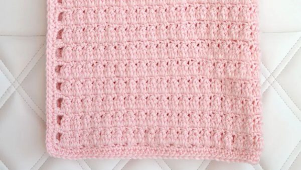 Cluster Stitch Crochet Baby Blanket