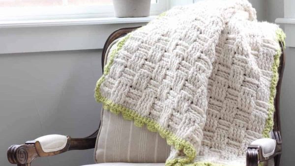 Crochet Basketweave Blanket