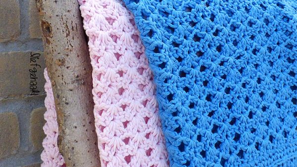 Powder Iris Crochet Blanket