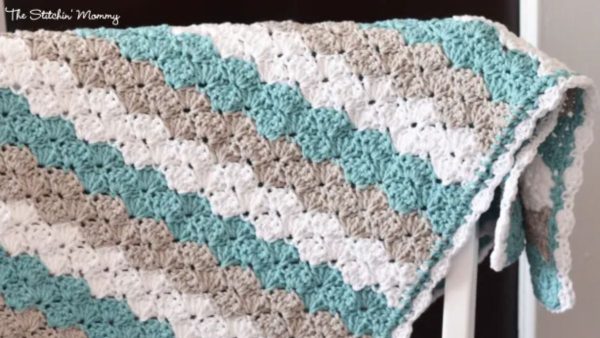 Shell Stitch Crochet Baby Blanket
