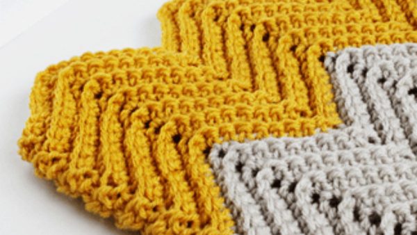 Wonders Chevron Crochet Blanket