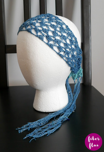 Boho Beachy Crochet Head Scarf
