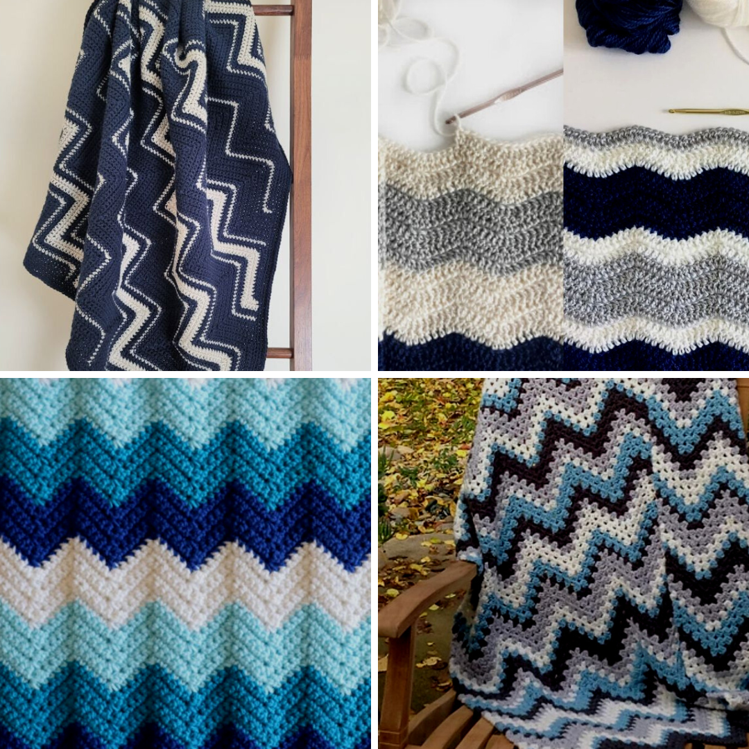 Crochet Ripple Afghan Patterns - Featured Image Square