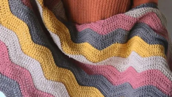 Ripple Crochet Blanket