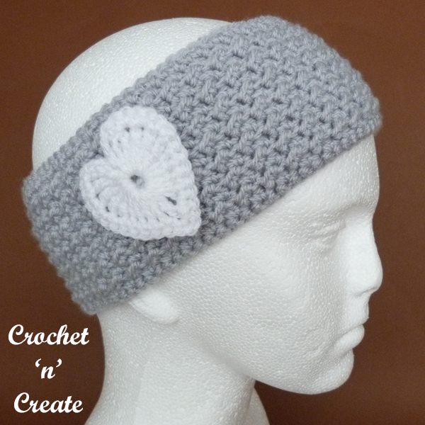 Crochet Valentine Headband
