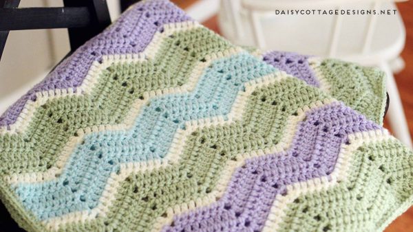 Crochet Chevron Blanket Pattern