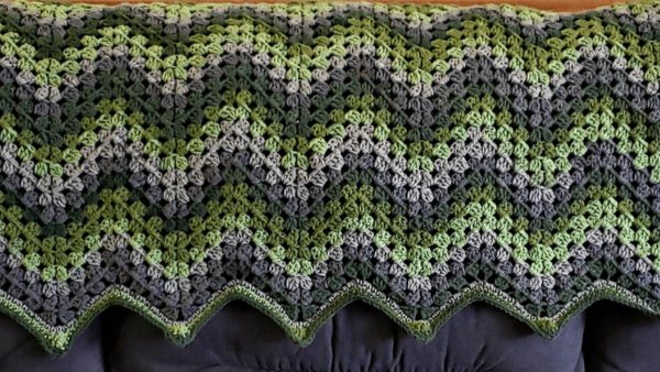Crochet Healing Granny Ripple Blanket
