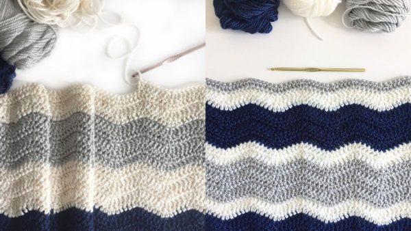 Ripple Blanket Crochet Blanket
