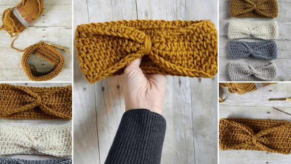 Knotted Crochet Headband