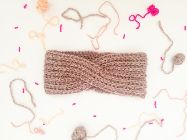 Millennial Pink Crochet Headband