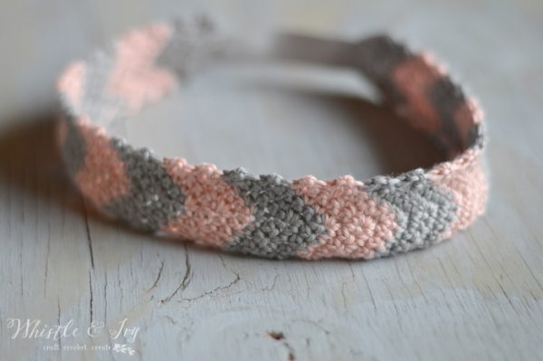 Simple Crochet Chevron Headband