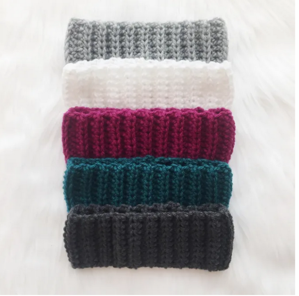Cozy Ribbed Crochet Headbands
