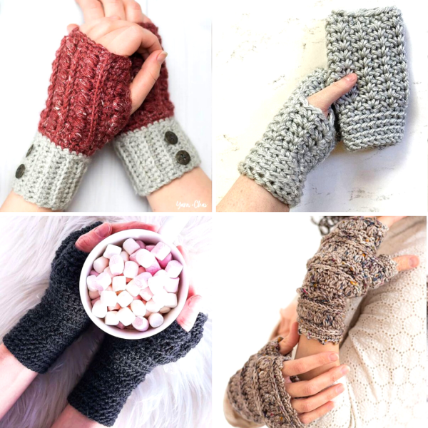 45 Crochet Fingerless Gloves Patterns for Beginners