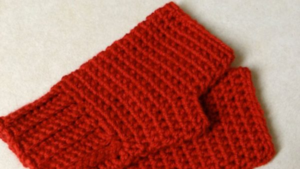 simple crochet fingerless gloves