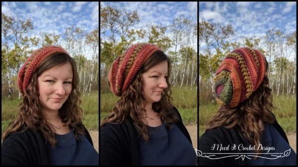 Bauble Slouch Crochet Hat
