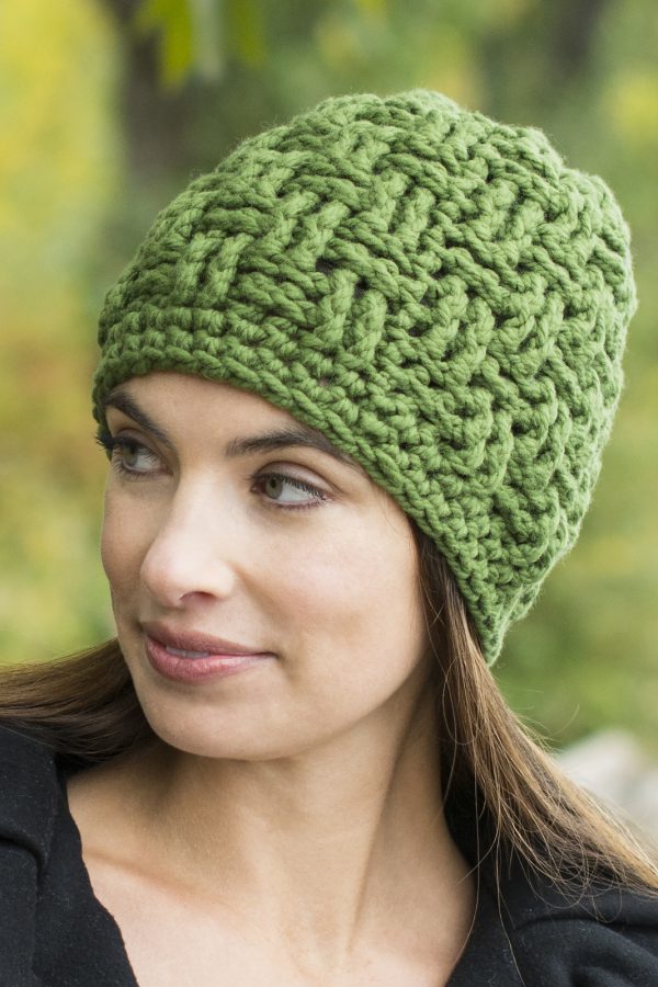 Basketweave Crochet Hat
