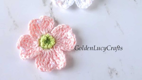 Crochet Dogwood Flower