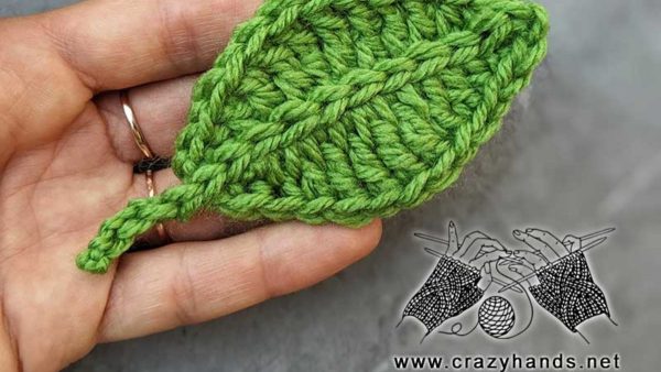 Crochet Rhomboid Leaf
