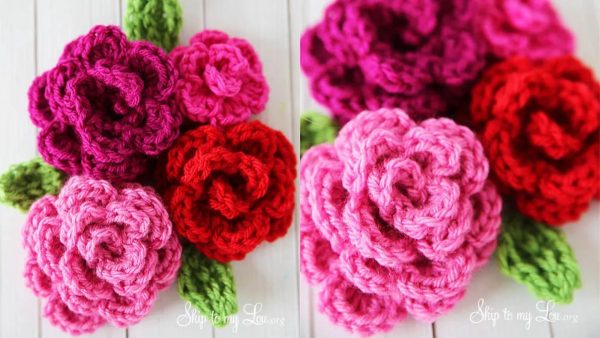  Crochet Easy Rose