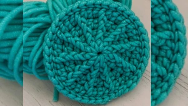 Crochet Hubcap Dish Scrubby