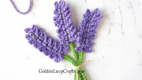 Crochet Lavender Applique 
