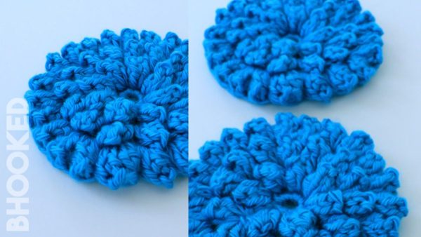 Popcorn Stitch Crochet Flower 