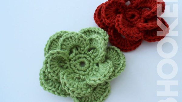 Wagon Wheel Crochet Flower 