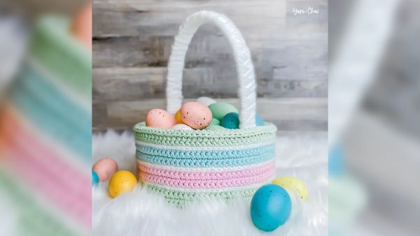 Classic Easter Crochet Basket