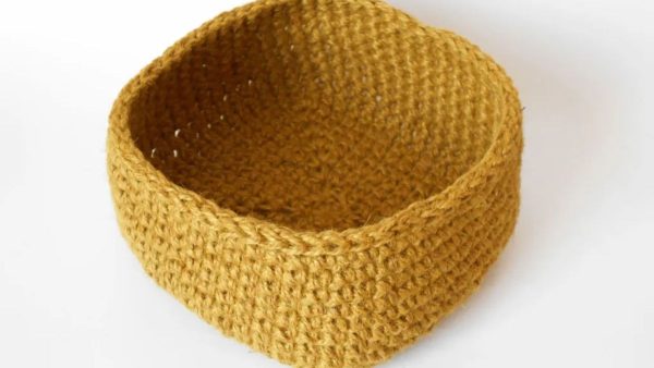 Hemp Crochet Basket
