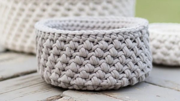 Mini Nesting Crochet Baskets