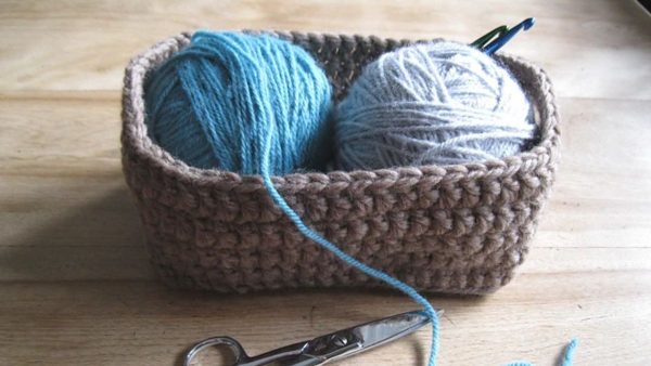Simple Chunky Crochet Basket
