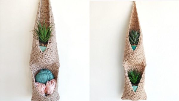 Suzette Double Crochet Hanging Basket