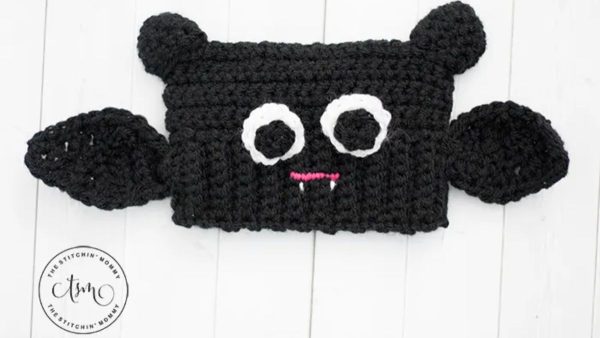 Crochet Baby Bat Sack Hat