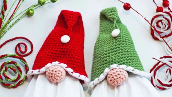 Crochet Gnome Towel Toppers