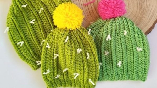 Crochet Cactus Beanie